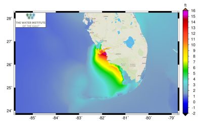 Storm Surge Model Runs on Bridges-2 in Real Time, Predicting Hurricane Ian’s Flooding Impacts