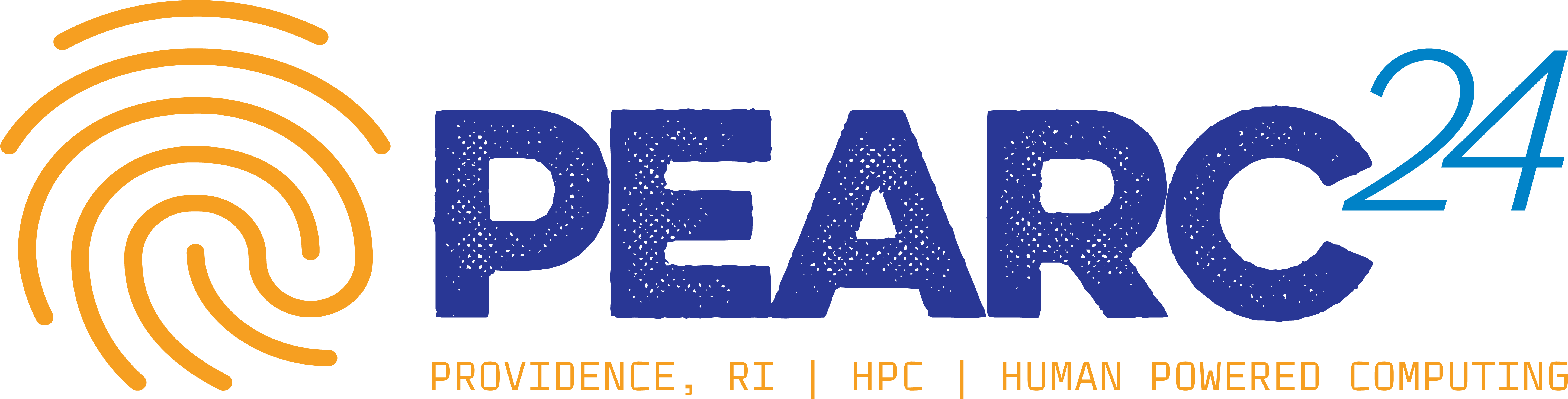 PEARC24 Logo - Providence, RI | HPC | Human Powered Computing